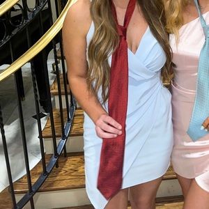 Light Blue Pants Store Cocktail Dress